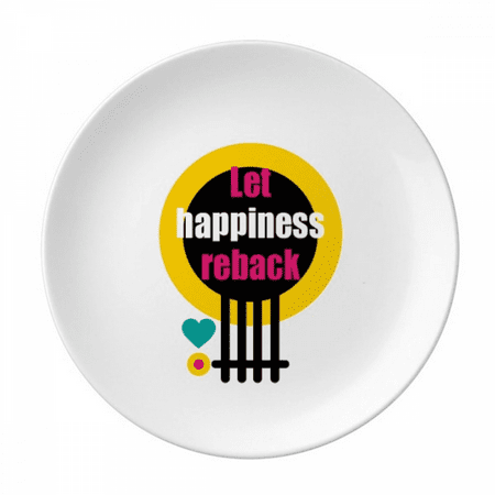 

Easter Happiness Return Plate Decorative Porcelain Salver Tableware Dinner Dish