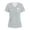 #_001Light Gray, variant on ASDFVBKG Women Scrubs Top Short Sleeve V-Neck Working Top with Pocket Solid Color Plus Size Casual Workwear Scrub Tops Army Green M