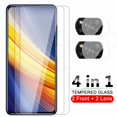 thumbnail image 1 of 4 en 1 Cámara de vidrio templado para Xiaomi Poco X3 Pro M4 F3 M3 F1 Poxo X4 5G Poko M 4 FX 3 NFC Protector de pantalla Película protectora Tan Jianjun unisex, 1 of 1