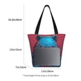 thumbnail image 3 of Fotbe Neon Cyberpunk Blue Bear Bolsa de Playa con Estampado, Bolsa de Hombro, Bolsa de Mano Espaciosa, Bolsa de Viaje Ligera, Bolsa de Compras Versátil, 3 of 6