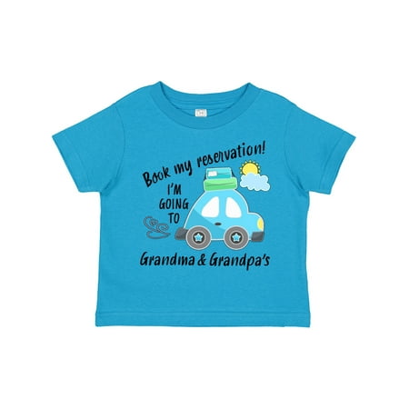 

Inktastic Book My Reservation! I m Going to Grandma and Grandpa s Gift Toddler Boy or Toddler Girl T-Shirt