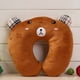 thumbnail image 5 of Matsuzay Almohadas en forma de U Elementos esenciales de viaje suaves y acogedores para un viaje cómodo Almohadas en forma de U para dormir Juegos de cama Oso café 26*30cm, 5 of 6