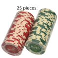 thumbnail image 2 of Fichas de arcilla 14G Texas poker, fichas de película de espiga de trigo de dos colores, fichas de plástico mahjong, 2 of 3