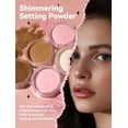 thumbnail image 5 of BEUKING Dark Complexion Loose Setting Powder, Shimmer Finishing Powder Oil Control for Long Lasting Makeup, Lightweight Powder Waterproof Makes Skin Downy, for All Skin Tones, 03, 5 of 7