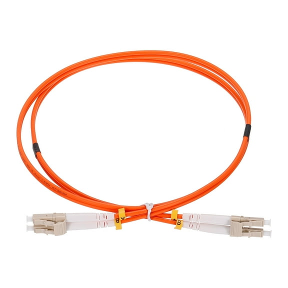 Uxcell 1 Meter 3.2Ft Fiber Patch Cable Multimode Duplex LC-LC OM2 LSZH Fiber Optic Jumper Orange For Optical Fiber 1Pcs