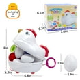 thumbnail image 2 of Huevos de Pascua a juego para niños pequeños con caja de pollo de empujar y tirar, 12 piezas Montessori clasificador de juguete educativo de aprendizaje, múltiples formas y colores, juguete sensorial, 2 of 5