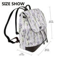 thumbnail image 2 of Balery Lavender Flowers Mochila de Cuero para Mujeres, Gran Capacidad, Bolsa de Viaje Multifuncional, Mochila de Cuero y Bolsa de Hombro para Mujeres, 2 of 4