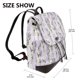 thumbnail image 2 of Easygdp Lavender Flowers Mochila de Cuero para Mujeres, Bolso de Hombro, Bolsos de Mano de Moda para Trabajo y Viajes, 2 of 4