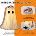 thumbnail image 3 of Halloween Decorations Ghost Light Up Candy Bowl Holder, USB Remote Ghost Candy Container, Halloween Party Table Decor, Entryway Seasonal Display, 3 of 10