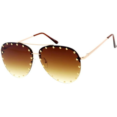 MLC Eyewear Candy Lens 80s Aviator Fashion Round Frame Sunglasses