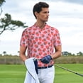 thumbnail image 3 of Balery Strawberry Camisa Polo de Hombre con Estampado, de Manga Corta y Tejido Medio, Camisa Tipo Golf Polo-XX-Large, 3 of 6