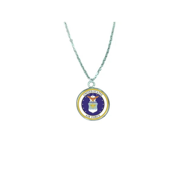 Officially Licensed Military Pendant Necklace in Gold or Silver