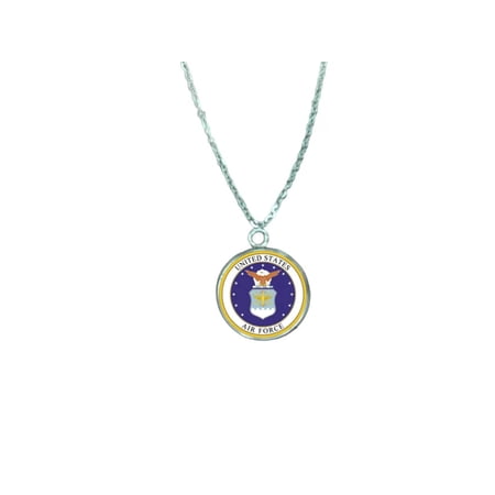 Officially Licensed Military Pendant Necklace in Gold or Silver