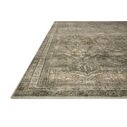 Loloi II Layla LAY-13 Printed Antique / Moss Oriental Area Rug 2'-6 x 12'-0