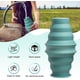thumbnail image 4 of Botellas de agua plegables Botella de silicona plegable a prueba de fugas sin BPA de 17 onzas con anillo anticolapso para viajes, camping, senderismo, correr, deporte, 4 of 5