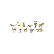 Safari Ltd. Desert TOOB - Figurines of Horned Lizard, Cactus, Road Runner, Scorpion, Rattlesnake, Coyote, Bobcat, Armadillo, Mountain Lion - Educational Toy Figures For Boys, Girls & Kids Ages 3+