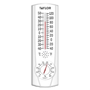 9.125 Plainview Indoor and Outdoor Thermometer with Hygrometer