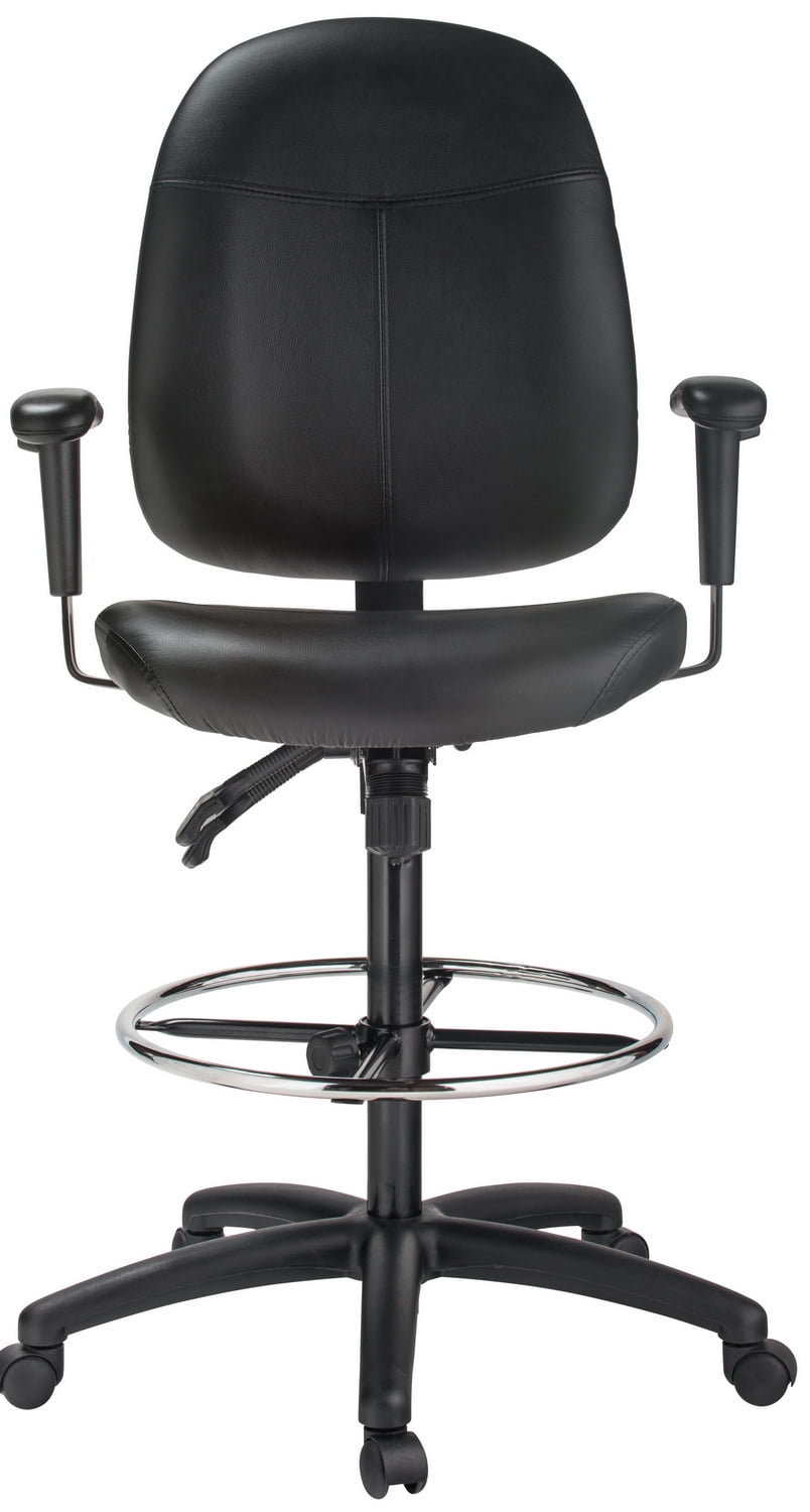Harwick Furniture High Back Leather Drafting Chair