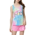 thumbnail image 7 of Beezizac 2-Piece Girls Sleepover Tie Dye Tank Top & Shorts Pajama, Size 6-18, 7 of 7