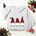 thumbnail image 6 of Jsaierl Women's Christmas Sweatshirts Plus Size Gnomes Graphic Sweatshirt Cotton Trendy Pullover Crewneck Tunic Long Sleeve Tops S-2XL, 6 of 9