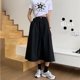 thumbnail image 5 of Falda ajustada de cintura alta y corte A para mujer, nueva llegada, otoño de 2024, vestido de trabajo de longitud media que oculta la barriga, 5 of 5