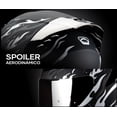 thumbnail image 4 of Casco Integral Onix Silver Flame Negro Plata Mate M + Visor Transparente, 4 of 5