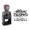 Black, variant on Printtoo Personalized Heavy Duty Black Self Inking Christmas Round Rubber Stamp Custom Custom Stamper-45 mm