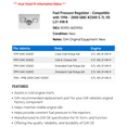 thumbnail image 2 of Fuel Pressure Regulator - Compatible with 1996 - 2000 GMC K2500 5.7L V8 L31 VIN R 1997 1998 1999, 2 of 2