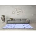 thumbnail image 3 of Ahgly Company Indoor Rectangle Solid Blue Modern Area Rugs, 7' x 10', 3 of 4