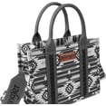 thumbnail image 2 of Wrangler Ladies Southwestern Small Black Crossbody Tote Bag WG2203A-8120SBK, 2 of 3