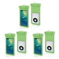 thumbnail image 4 of bedienty Waterproof Phone Pouch Diving 7.2 Inch Underwater Dry Bag with Lanyard Protector Reusable Skiing Universal Cash Case Green 3Set, 4 of 6