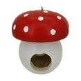 Renxiaooo Mushroom Hanging Tree Bird Feeder Outdoor Feeder Decoration