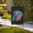 thumbnail image 2 of ZNDUO Reaper American Flag Pattern Halloween Garden Flag, Small Yard Lawn Flag for Outdoor House Decor Holiday Home Decorations, 28"x40", 2 of 8