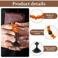 thumbnail image 4 of 3 cuentas de madera Chotki de cuerda de oración cristiana ortodoxa de 30/80/100 nudos, cuentas de oración anglicanas con borla, regalo religioso para hombres y mujeres., 4 of 9