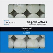 Mainstays Votive White Candle, 96 Pack