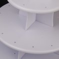 thumbnail image 4 of Soporte de exhibición de cupcakes para fiesta de boda con 3 niveles y 42 agujeros (blanco), 4 of 4