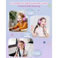 thumbnail image 2 of Auriculares supraaurales Awatrue Kids con cable con límite de volumen de 74/85/94 dB, 2 of 6