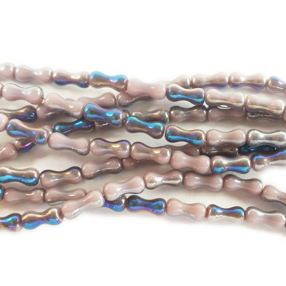 3.5x8mm Purple With Blue Ab Hourglass Crystal Glass Beads Genuine Gemstone Natural Jewelry Making