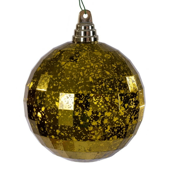 4.75" Olive Mirror Mercury Orn 4/Bag