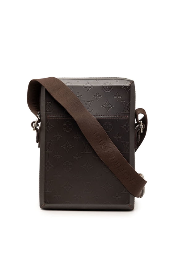 Pre-Owned Louis Vuitton Monogram Glac Bobby Crossbody Shoulder Bag M46520 Cafe Brown Leather...