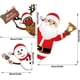 thumbnail image 3 of Adhesivos para ventanas de Navidad, pegatinas de pared para ventanas de Navidad, lindas pegatinas estáticas de PVC con renos de Papá Noel para decoración de ventanas para el hogar(1 unidad), 3 of 5