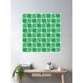 thumbnail image 2 of Leaf Rays Pattern Poster Wall Art, Modern Wall Decor For Living Room Bedroom, 30x30 UNFRAMED, 2 of 3