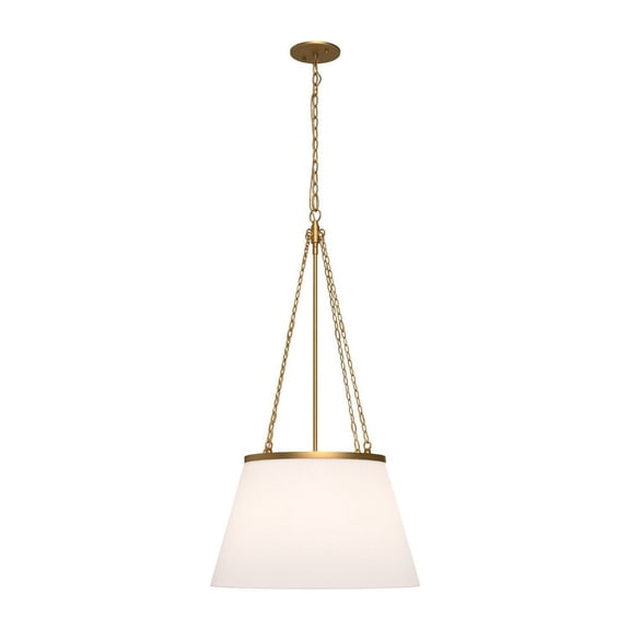 PD544517AGWL-Alora Lighting-Speakeasy - 1 Light Pendant-32.5 Inches Tall and 18 Inches Wide-Aged Gold Finish    -Traditional Installation