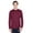 Sport Maroon, variant on Team 365 TT11L Men's Zone Performance Long Sleeve T-Shirt-Black-2XL