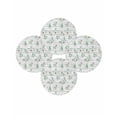thumbnail image 7 of 15 Inch Round Placemats Set of 4, Daisy Non Slip Heat Insulation PP Table Mats, Spring Floral Eucalyptus Leaves Botanical Gray Wood Washable Place Mats for Kitchen Dining Party Table Decor, 7 of 7