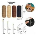 thumbnail image 4 of 28-piece leather sewing tool set with awl, thimble, fingertip, waxed thread, and sewing needle, 4 of 8