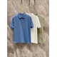 thumbnail image 2 of Nueva camiseta de verano con solapa de negocios con control de acceso de un solo botón para hombres, polo casual simple de manga corta LP, 2 of 5