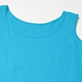 thumbnail image 6 of ELFINDEA Womens Tops Plus Size Tank Tops For Summer Tank Tops Loose Fit Casual Camisole Shirttail Tank Cyan 5XL, 6 of 6