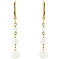 thumbnail image 2 of 14k Yellow Gold Freshwater Cultured Pearl Earrings, 2 of 2