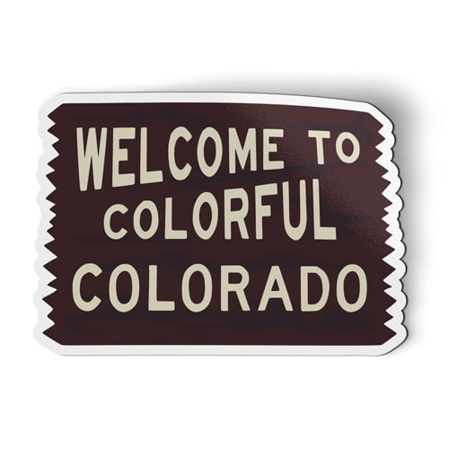 Welcome to Colorful Colorado - 5.5" Magnet for Car Locker Refrigerator